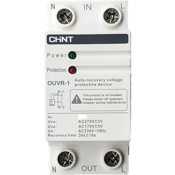 Chint OV/UV Protection Relay 80A 1P N