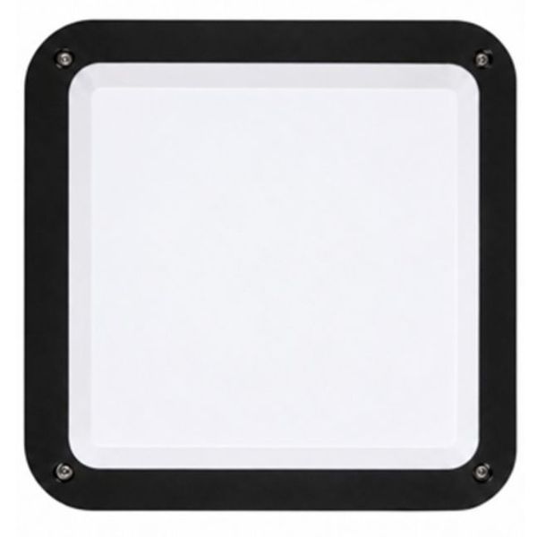 Luxn Nova Square Bulkhead Wht 2XE27