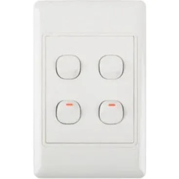 Redisson 4x2 4 Lever Light Switch