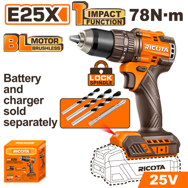 Ricota Impact Drill 78N.m 25V