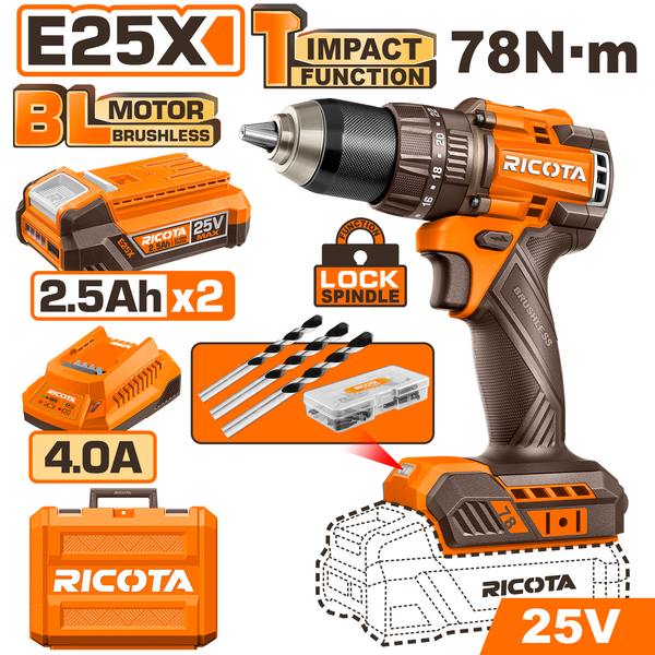 Ricota Drill Kit 25V 78N.m