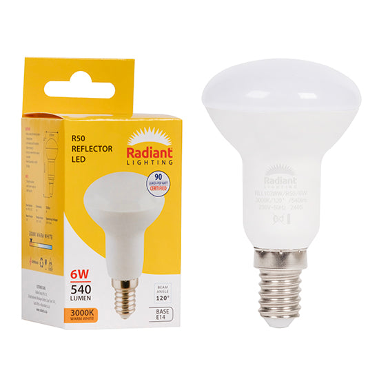 Radiant R50 Reflector 6W LED E14 3000K..