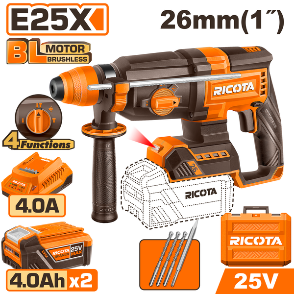 Ricota Rotary Drill Kit 26mm 25V 2.5J