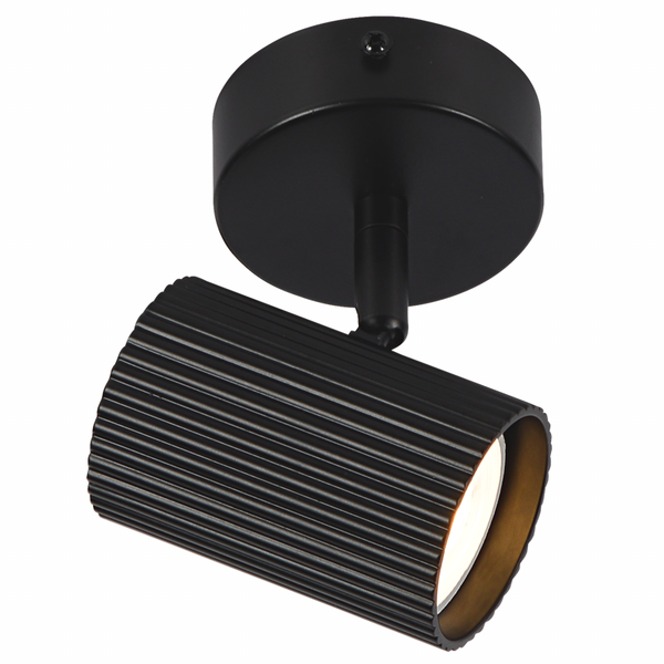 Brightstar GU10 1L Spotlight Matt Black