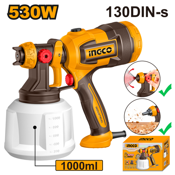 Ingco 380ml Spray Gun 220V 1000MI