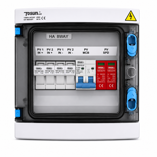 DB Din Surface DC Combiner Box 800VDC.