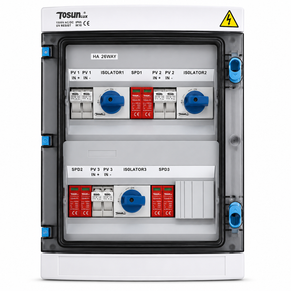 DB Din Surface DC Combiner Box 1000VDC .