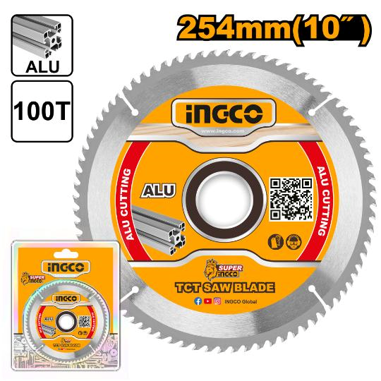 Ingco TCT Saw Blade for Aluminum 254mm