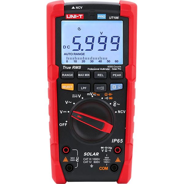 Solar Pro Multimeter 1700VDC True RMS