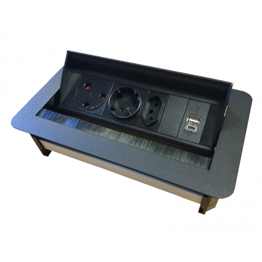 Powerlogic P/Dock 1x16A 1xEUR 1xSHU 1xUS