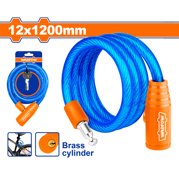 Wadfow Bicycle PVC Coat Lock 12x1200mm