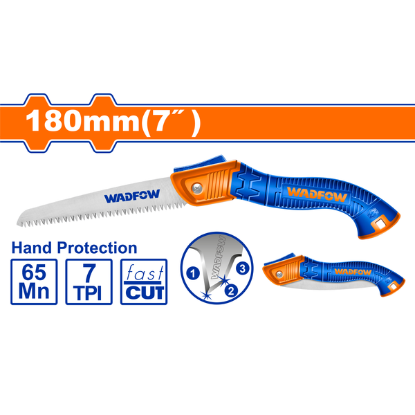 Wadfow Folding Hand Saw 7" 180mm