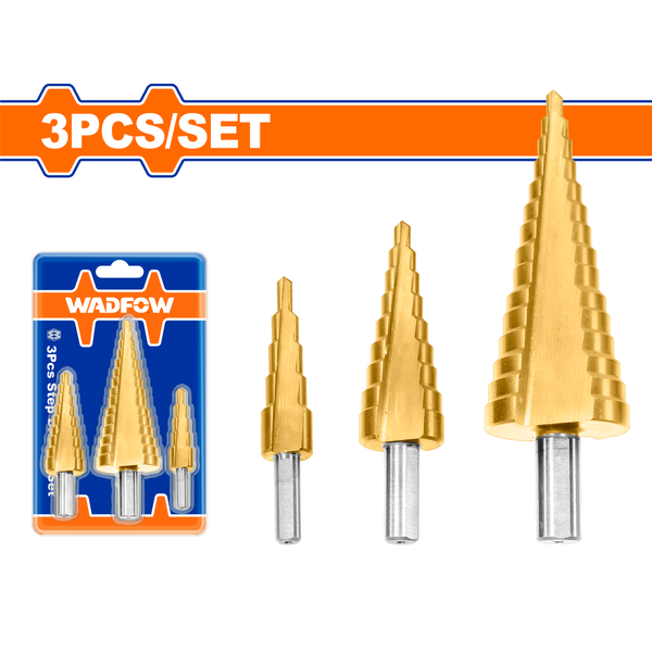 Wadfow Drill Bit Set HSS 3Pcs
