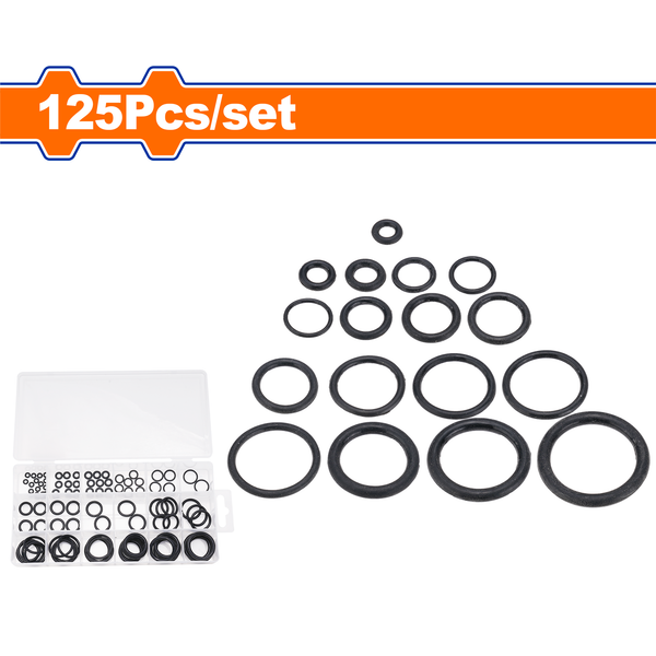 Wadfow O-Ring Set 125Pcs Assorted