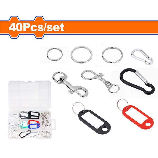 Wadfow Key Tag Set 40Pcs