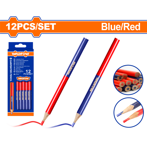 Wadfow Carpenter Pencil Set 12Pcs