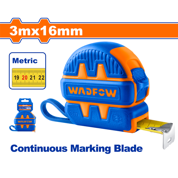 Wadfow Measuring Steel Tape 3mx16mm