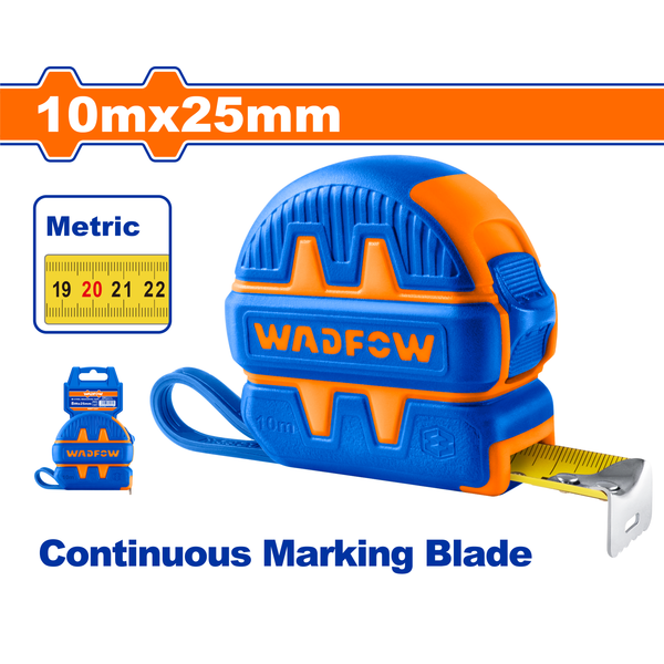 Wadfow Steel Measuring Tape 10mx25mm