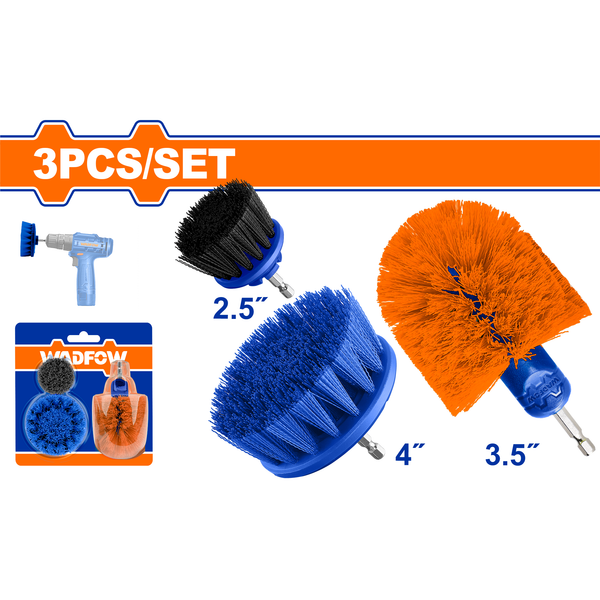 Wadfow Multipurpose Brush Set 3Pcs