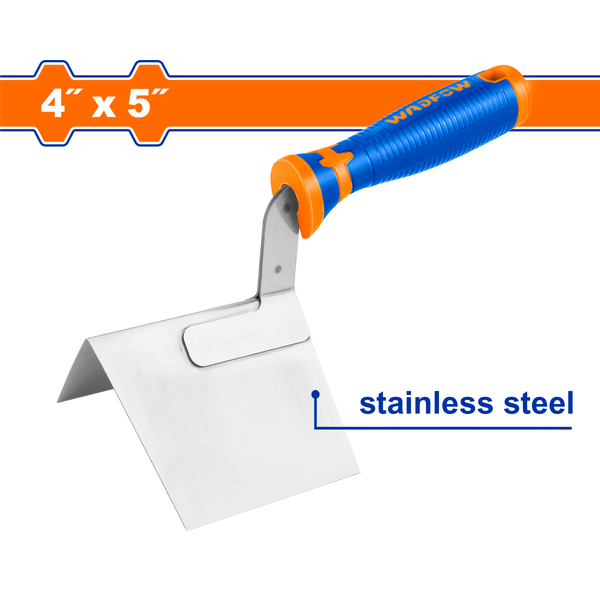 Wadfow O/S Corner Trowel SS 4x15inch