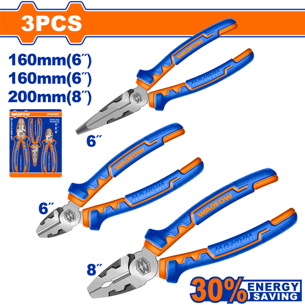 Wadfow Plier Set 3Pcs