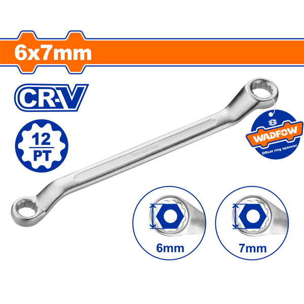 Wadfow O/S Spanner Ring CR V 6x7mm.