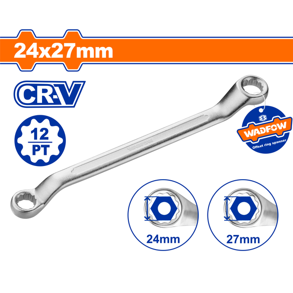 Wadfow Spanner O/S Ring CRV 24x27mm...