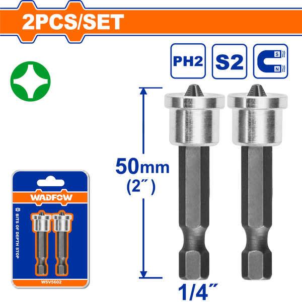 Wadfow S/Driver Depth Stop Set