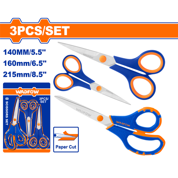 Wadfow 3Pcs Scissor Set