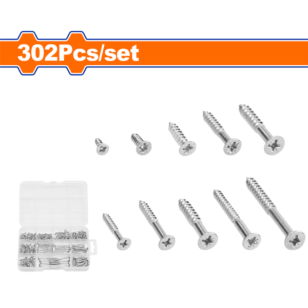 Wadfow Self Tapper Set 302Pcs