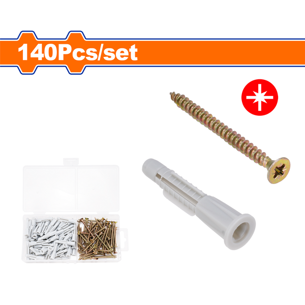 Wadfow Screw Set 140Pcs