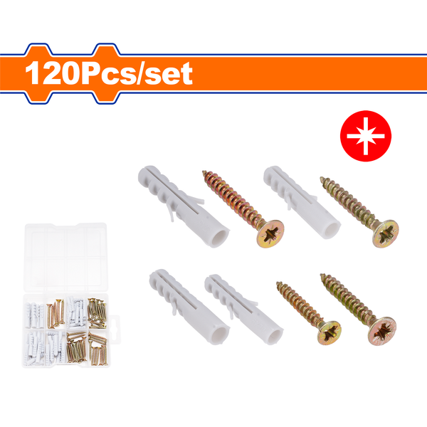 Wadfow Chipboard Screw Set 3.5-5mm