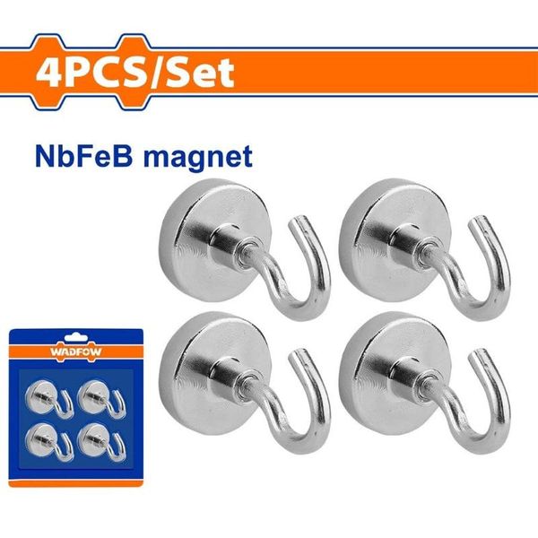 Wadfow Magnetic Hook Set 4Pcs