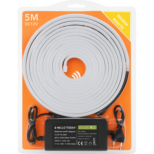 Led Neon Mini U Strip Light 5M 12V Y/W