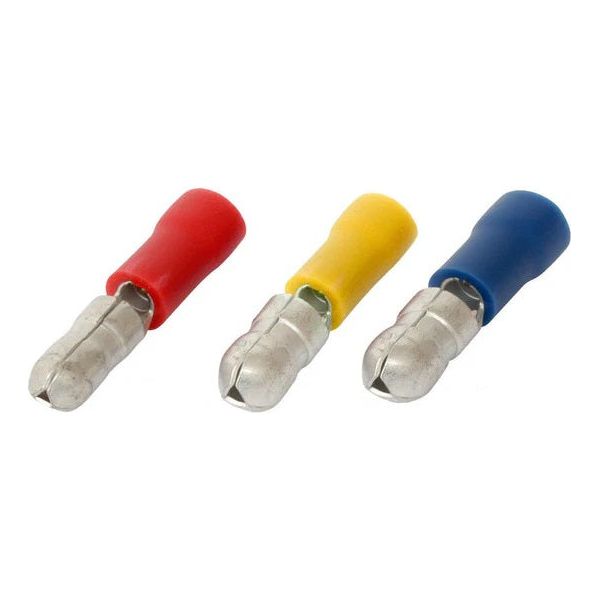 Insulated Male Bullet Terminal Yel-100PK