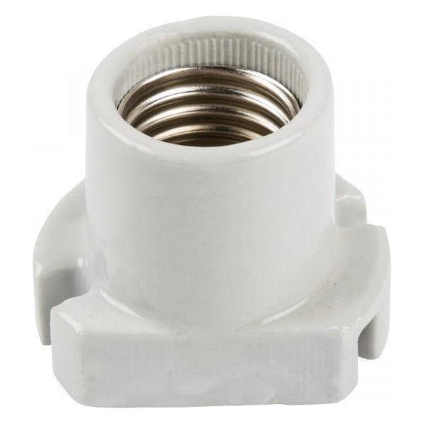 Threaded Porcelain Lamp Holder Brass Lamp Socket, E27 (Large Size