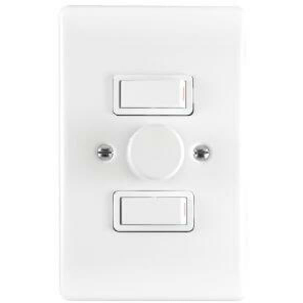 Crabtree 2 Lever Rotatory Dimmer Switch
