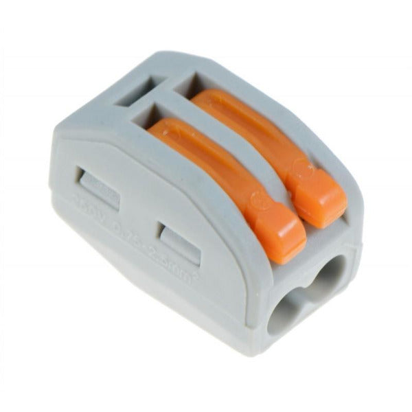 2 Way Electrical Wire Push-in Connector