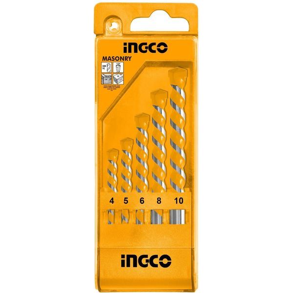 Ingco 5 Piece Masonary Drill Bit Set