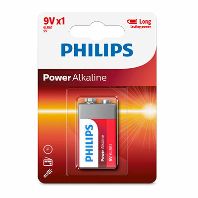 9V Philips Alkaline Battery - 1 Pack