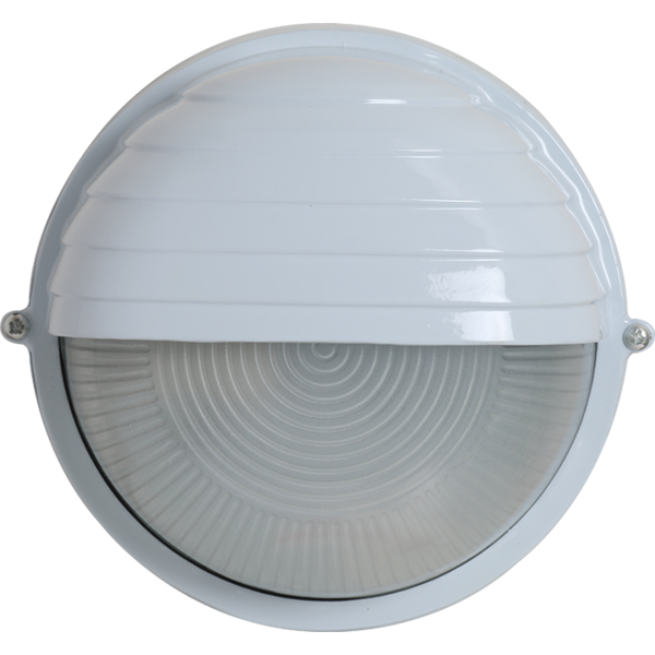 Round Eyelid Bulkhead White - Small