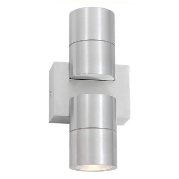 Up and Down Facing Wall Light Silver