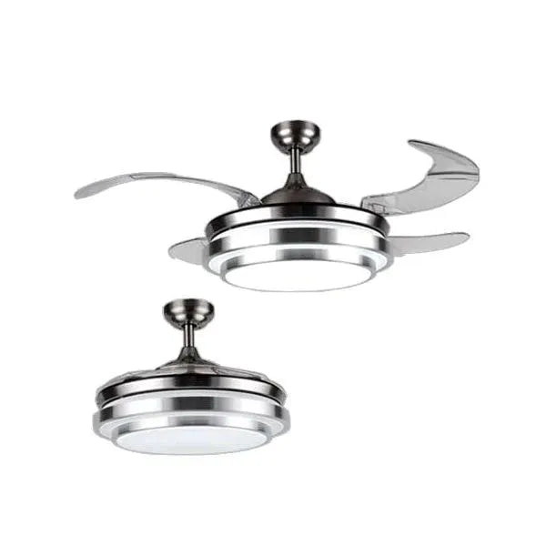 Led Retractable Ceiling Fan with Light