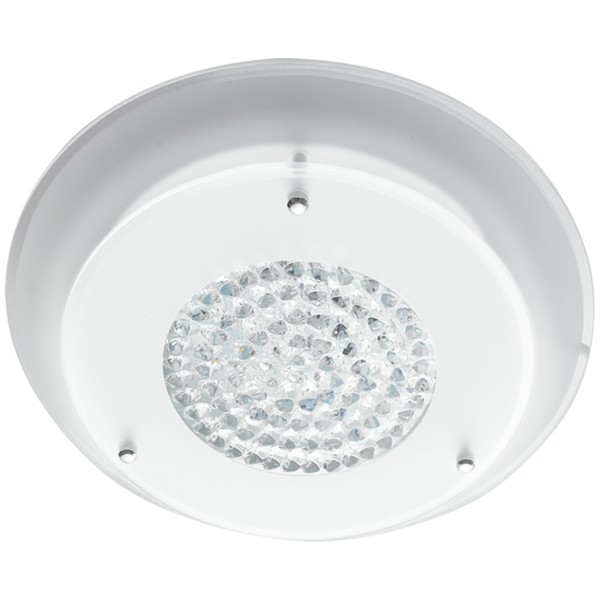 Glass & Crystal 15W Led Ceiling Light