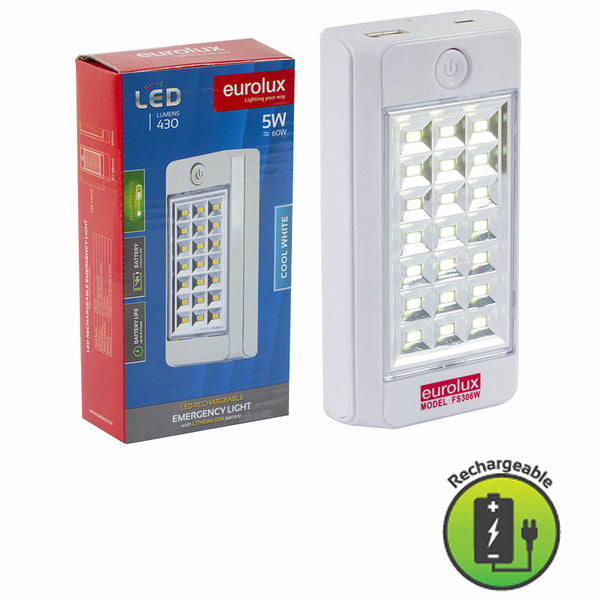 5W LED Rechargeable Emergency Light