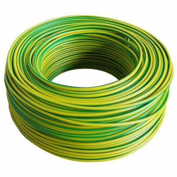 2.5mm Green/Yellow GP House Wire - P/M