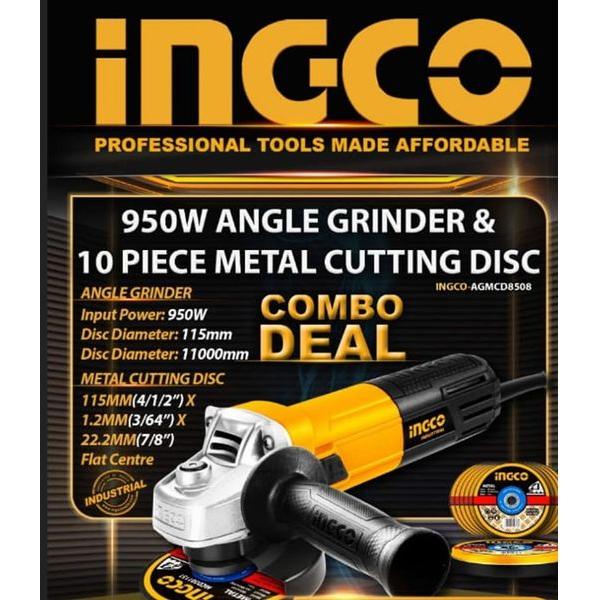 Grinder 950W & 10 Cutting Disk Combo