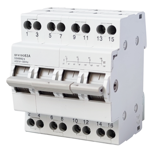 63A 4P Changeover Switch 400V