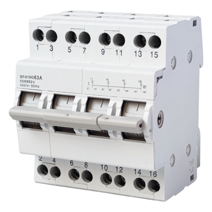 63A 4P Changeover Switch 400V