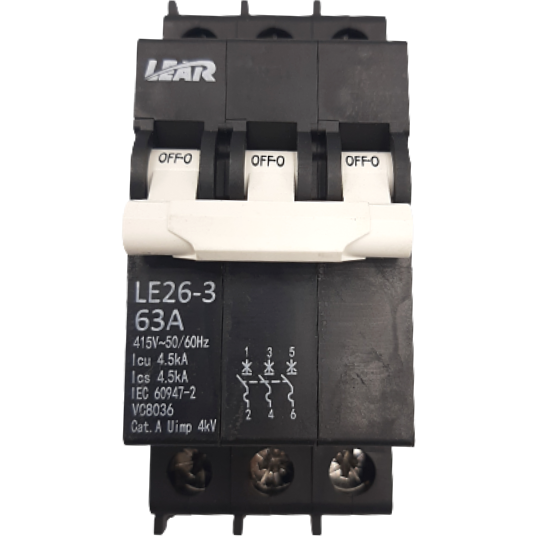 Lear Circuit Breaker 3P 16A